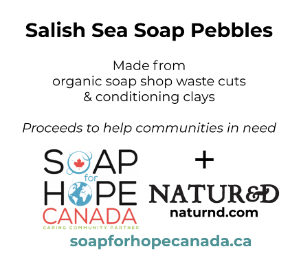 Label for Salish Sea Soap Pebbles
